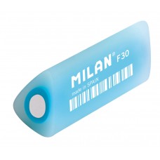 Milan   Ластик F30 Cristal треугольный полупрозрачный   5.1х2.5х2.5 см  30 шт. CPMF30 синий