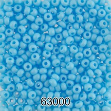 Бисер Чехия круглый 2   10/0   2.3 мм  500 г 63000(Ф179) св.голубой