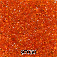 Бисер Чехия круглый 6   10/0   2.3 мм  500 г 97030 (Ф198) яр.оранжевый