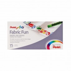 Pentel   Пастель для ткани FabricFun Pastels   15 цв. PTS2-15