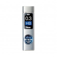 Pentel   Грифели для карандашей автоматических Ain Stein   0.3 мм  15 грифелей  в тубе C273-HBO HB