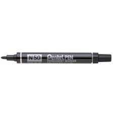 Pentel   Маркер перманентный Pentel Pen   4.3 мм   пулевидный   12 шт. N50-AE черный