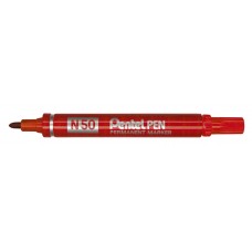 Pentel   Маркер перманентный Pentel Pen   4.3 мм   пулевидный   12 шт. N50-BE красный