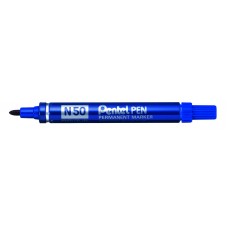 Pentel   Маркер перманентный Pentel Pen   4.3 мм   пулевидный   12 шт. N50-CE синий