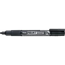 Pentel   Маркер перманентный Paint   4 мм   пулевидный   12 шт. MMP20-AO черный лаковый