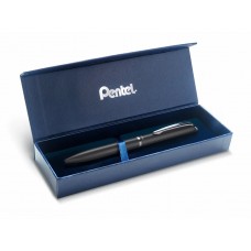 Pentel   Ручка гелевая EnerGel в подарочной упаковке  d 0.7 мм BL2007A-AK черный металлич. корпус черные чернила