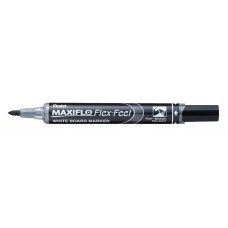 Pentel   Маркер для белых досок Maxiflo Flex-Feel, гибкий наконечник,   1 - 5 мм   перо круглое MWL5SBF-AX черный