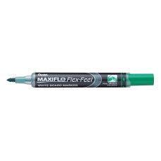 Pentel   Маркер для белых досок Maxiflo Flex-Feel, гибкий наконечник,   1 - 5 мм   перо круглое MWL5SBF-DX зеленый