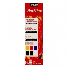 PEBEO   Набор красок Marbling Открытие для техники Эбру   6 цв. х  20 мл 756495