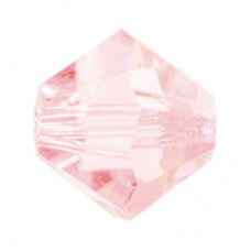 Бусина Чехия PRECIOSA   бусины   451-69-302   цветн.   5.7 х 6 мм  12 шт бл.розовый (lt.rose 70120)
