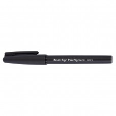 Pentel   Фломастер-кисть Brush Sign Pen Pigment   1,1 - 2,2 мм   пулевидный SESP15-N серый цвет