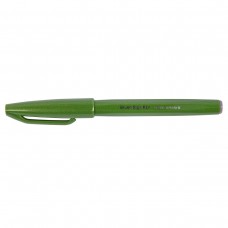 Pentel   Фломастер-кисть Brush Sign Pen   2,0 мм   кисть SES15C-D2X оливковый