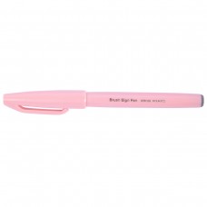 Pentel   Фломастер-кисть Brush Sign Pen   2,0 мм   кисть SES15C-P3X бледно-розовый