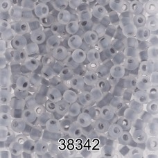 Бисер Чехия круглый 5   10/0   2.3 мм  500 г 38342 (Ф203) серый мат.
