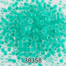 Бисер Чехия круглый 5   10/0   2.3 мм  500 г 38358 (Ф204) зеленый мат.
