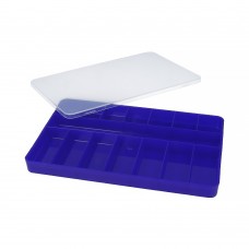 Тривол   Коробка для мелочей   N1   пластик   23  x 14.5  x 2 см т. синий