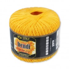 Пряжа Камтекс КТ Денди   100\% мерсеризованный хлопок   10 шт. х  50 г  330 м 104 желтый