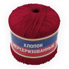 Пряжа Камтекс КТ Хлопок мерсериз   100\% хлопок   10 шт. х  50 г  200 м 046 красный