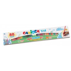 Carioca   Tita   Карандаши цветные пластиковые   заточенный   80 цв. 42890