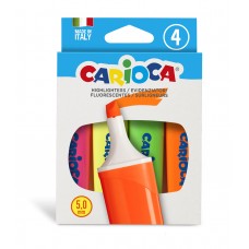 Carioca   Набор текстовыделителей  Memolight   4 цв.  4 шт.  перо скошенное 42870