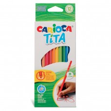 Carioca   Tita   Карандаши цветные пластиковые   заточенный   12 цв. 42793