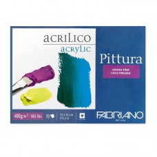 Fabriano Альбом для акрила и масла PITTURA 400 г/м2 A4 25 х 35 см склейка с одной стороны 10 л. 40002535