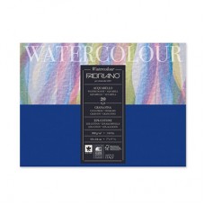 Fabriano   Альбом для акварели Watercolour   300 г/м2  18 х  24 см  склейка с одной стороны   12 л. 17311824 среднезернистая
