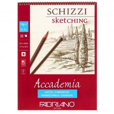 Fabriano   Альбом для эскизов Accademia   120 г/м2  A3   29.7 х  42 см  на спирали    50 л. 44122942