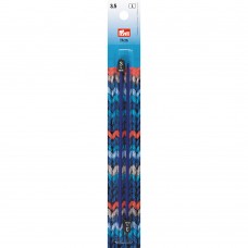 Спицы  PRYM 218401   прямые   пластик  d 3.5 мм  17 см синие