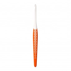 Для вязания PRYM   218486   крючок для вязания Ergonomics   пластик  d 4.5 мм  16 см  в картонной упаковке оранжевый