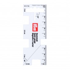 PRYM   610732   Линейка для разметки припусков   1 шт  без упаковки пластик, размер 4 х 10.5 см