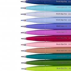 Pentel   Фломастер-кисть Brush Sign Pen   2,0 мм   кисть SES15C-V3X лавандовый