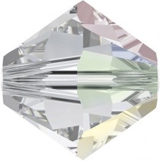 Бусина Чехия PRECIOSA   бусины   451-69-302   Crystal AB   5.7 х 6 мм  12 шт перламутр (crystal AB)