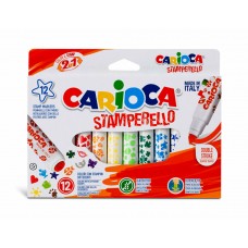 Carioca   Фломастеры со штампами Stamperello   12 цв 42240