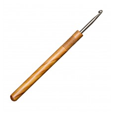 Крючок, вязальный с ручкой из оливкового дерева, N4, 15 см