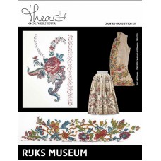 Набор для вышивания Музей Rijks Юбка c. 1700-1800 / Жилет c. 1730-1739, канва лён 36 ct 26 х 40 см / 60 х 16 см THEA GOUVERNEUR 781