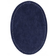 Заплатки термоклеевые искусственная замша HKM, цвет темный джинс, 2 шт 10,9 х 6,4 см темно-синий* 0,125 cм HKM 184/24