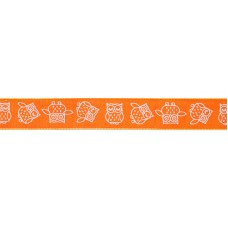 Лента с рисунком SAFISA, 15 мм, 15 м, цвет 61, оранжевый