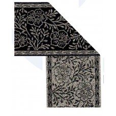 Лента жаккард с люрексом SAFISA, 50 мм, 15 м, цвет 01, черный