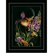 Набор для вышивания Woman & flowers LANARTE 