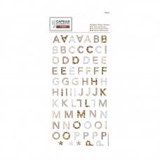 Набор наклеек Elements Wood, алфавит, 169 букв DOCRAFTS PMA351812