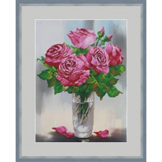 Набор для вышивания бисером Розовый аромат  21 x 30 см GALLA COLLECTION Л338