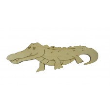 Деревянная фигурка Крокодил 15 х 5 см натуральный 4 мм WOODBOX 005043