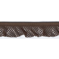 Рюш эластичный PEGA, цвет коричневый, 17 мм