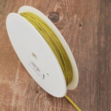 Резинка продежка 3,3 мм, цвет золотистый люрекс