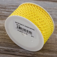 Тесьма PEGA тип вьюнчик, желтый, 5,1 мм
