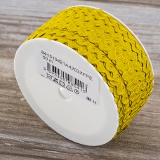 Тесьма PEGA тип вьюнчик, золотисто-желтый, 6,4 мм