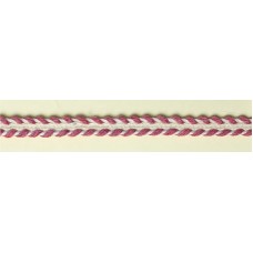 Тесьма декоративная плетенка, 8 мм, цвет темно-розовый