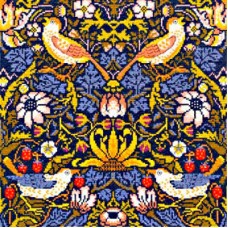 Набор для вышивания Strawberry Thief William Morris (Клубника) 31 x 31 см Bothy Threads XAC3