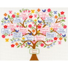 Набор для вышивания My Family Tree (Семейное дерево) 38 x 30 см Bothy Threads XBD1